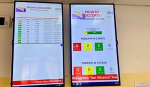 Taormina. Pronto soccorso più trasparente, su 2 monitor in sala d’attesa l’attività in corso. INTERVISTA