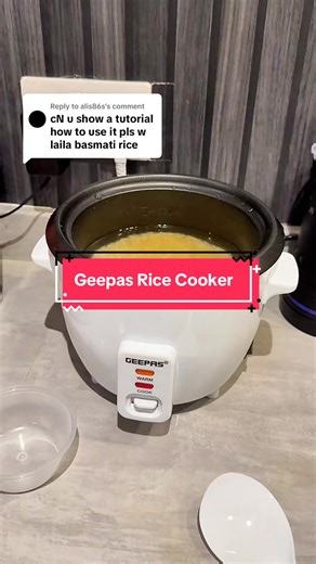 Replying to @alis86s making fluffy rice in geepas rice cooker! #tiktokmademebuyit #ricecooker #dealdrops #kitchengadgets #rice