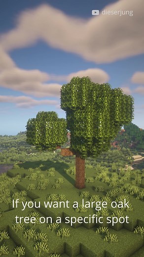 Minecraft: How to Build a Large Oak Tree
