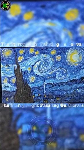 How To Paint The Starry Night | Acrylic Art Tutorial #AcrylicPainting