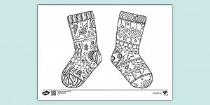 Odd Socks Mindfulness Colouring Page
