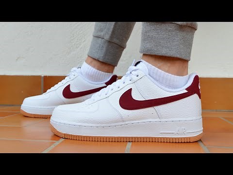 Nike Air Force 1 07 Low (White & Red) on Feet Review