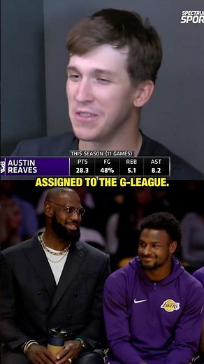 Bronny starting & LeBron in the G League 😂