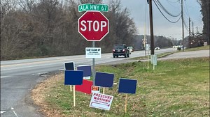 Decatur to remove advertising signs from streets and intersections over safety concerns