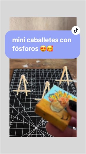 Mini Caballetes: Crea Arte con Fósforos