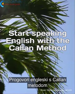 Progovori engleski uz Callan metodu! Prijavi se na besplatno testiranje i dva probna sata! https://bit.ly/2SGzT3lFBSV | Inicijativa - Centar za edukaciju