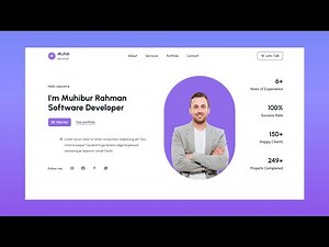 Responsive React Portfolio Website Using React JS & Tailwind CSS Tutorial | ReactJS Projects