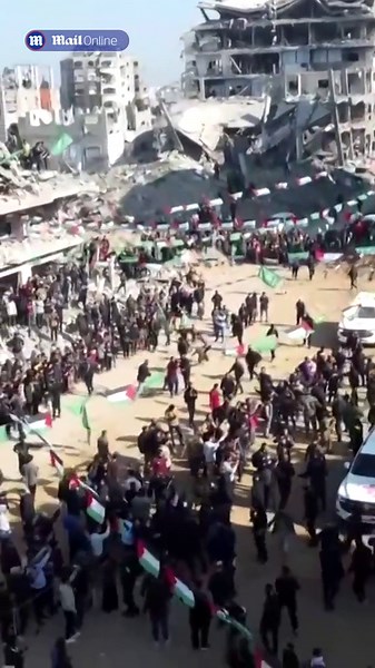 Drone footage shows Israeli hostage Agam Berger's handover to ICRC