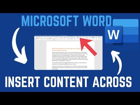 How To Insert Content Into Another Document In Microsoft Word