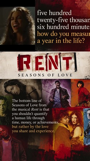 Seasons of Love - RENT Musicals #rent #broadway
