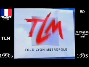 Local French TV ident logos from the 90s