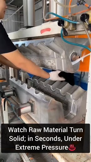 Amature Tech | This video demonstrates a compression molding process, where a polymer or composite material is shaped using a heated mold. The raw... | Instagram