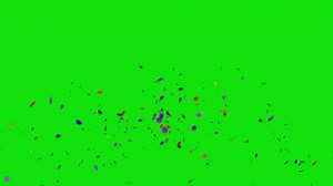 Download Colorful Confetti explosion animation effect overlay isolated on green screen background for free