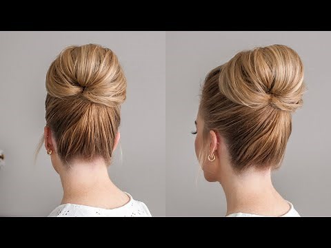 Fan Bun Hair Tutorial | Easy Hairstyles for Medium Long Hair