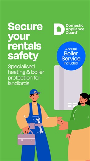 Landlord cover plans to ensure your rental properties are always compliant and protected. | Domestic Appliance Guard