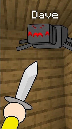 When a Spider gets inside your Minecraft house (Animated #shorts)