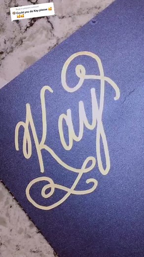 Hand Lettering ASMR Kay Letter | Oddly Satisfying Video