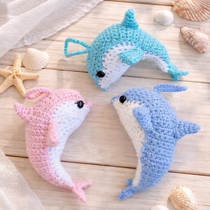 Amigurumi Crochet Dolphin Keychain Keyring Pattern PDF - Etsy Canada