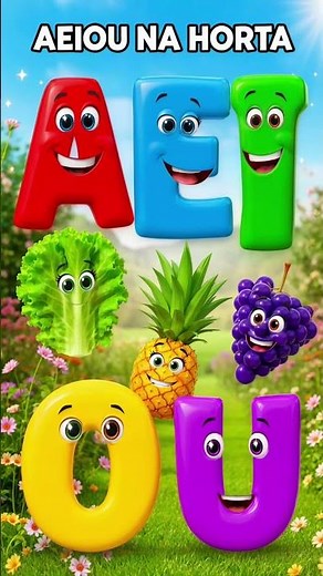 AEIOU IN FRUITS SHORT 2 #smartkids #aeiou #vowels