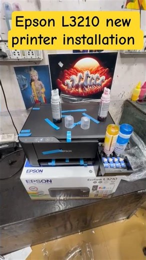 Epson L3210 All-in One Color printer Best quality printing passport photo painting new installation