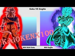 MUI SSJ4 Goku (KaiokenX100) VS MUI Gogito