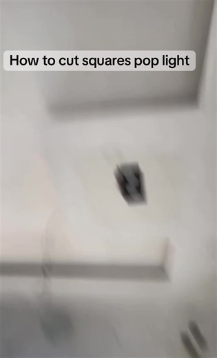 How to Cut Squares for Pop Light Installation