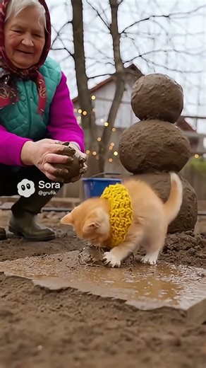 ‘I think my snowman exploded…’ #cat #funny