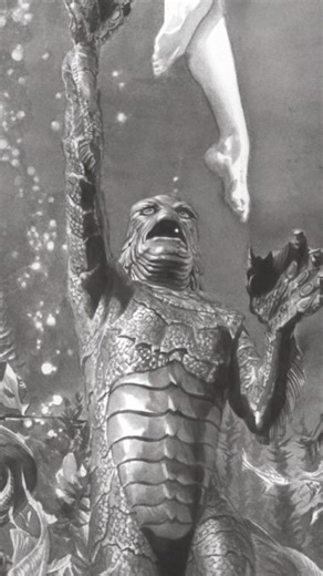 Tomorrow! Don't miss your chance to get it—join the waitlist here: https://bit.ly/4d4Ekg5 #creaturefromtheblacklagoon #horrormovies #comicbooks #comicart #comics #univeralmonsters | Alex Ross