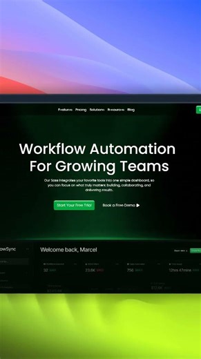 Animated lighting beam in hero section #nextjs #reactjs #animation #web #framermotion #ai #shadcn