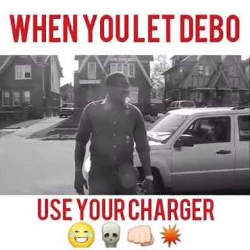 When you let Debo use your charger “Friday” Bike Scene