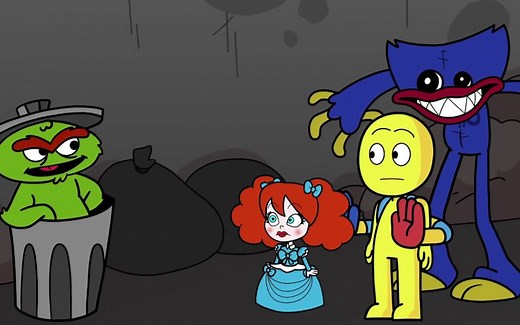 【Poppy Playtime】玩家 vs. ELMO MOD_!波比的游戏时间