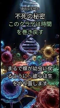 14. 【衝撃】死を克服した生物！？🌊 不老不死のクラゲ、その驚異の秘密を解き明かす！ #不死身 #ベニクラゲ #灯台水母 #細胞転換分化 #長寿 #科学 #生物学 #不老不死 #寿命 #再