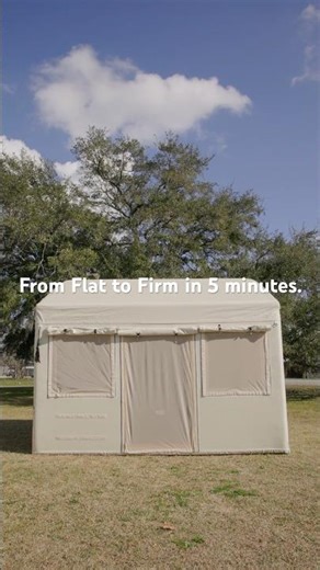 The bunk house can go from bag to bunker in just five mins #shorts #shelters #rapidresponse