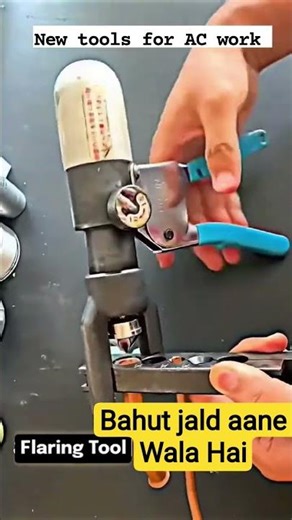 New AC Flaring Tool 🔥 | Copper Pipe Perfect Flaring | #acrepair #flaring #oilpipeline