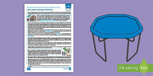 EYFS Creative Ways to Use Play Trays: Castles, Knights and Dragons