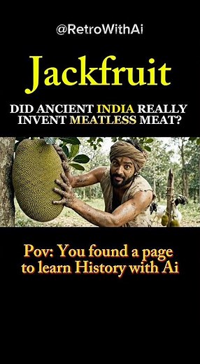 DID ANCIENT INDIA REALLY INVENT MEATLESS MEAT? #ancientindia #veganmeat #jackfruit #ai #shorts