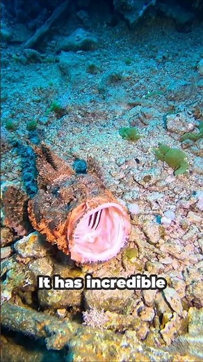 Scorpion Fish: The Venomous Fish That Looks Like a Rock!#ScorpionFish #OceanFacts #SeaCreature