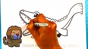 EASY How to Draw JURASSIC WORLD - MOSASAURUS This is an insanely fun drawing lesson for beginners. Its meant to be FAST and under 3 minutes. Take a look and we can chat about it, haha! I hope you have a great day! hit the share button, if you wish. #drawings #draw #jurassicworld #mosasaurus Draw Pokemon: https://fb.watch/6XyEw74BIM/ Draw Street Fighter: https://fb.watch/6XyNJLxET6/ Draw Dinosaurs: https://fb.watch/6Xy_getD1X/ | Sketch Monster