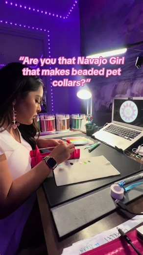 Spreading love, one bead at a time! 💖 🐾 Making beaded pet collars for every pet personality! #PetFashion #DIY #CraftyPets #BeadedCollars #TikTokTrend #FurryFriends #Fyp #SmallBusiness #NativeTiktok #NavajoTikTok #petsoftiktok #catsoftiktok #dogsoftiktok