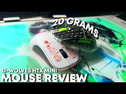 G-Wolves HTX Mini 8K Mouse Unboxing + Review & Gameplay (Lightest Mouse 26 Grams)