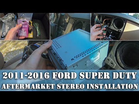 Installing Pioneer DMH-1500NEX Stereo on 2011-2016 F350