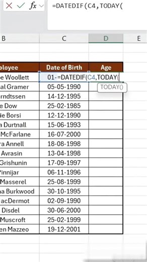 How To Use DATEDIF Function in Excel