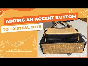 How to add an Accent Bottom to a boxed bag!