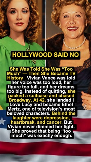 🎭 She Was Told She Was “Too Much” — Then She Became a TV Legend #shorts