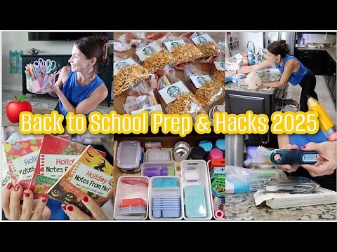 Back to School PREP 2025 🍎 Mom Hacks, Decluttering & Organization Motivation! Teacher Gifts, Lunch