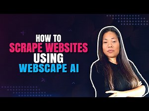 How to scrape websites using AI