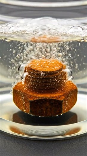 Satisfying Rusty Bolt AcidRemoval | Watch the RustDisappear #shorts