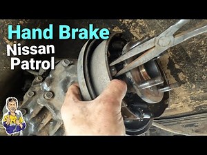Nissan Patrol Hand Brake Rebuild Replacing the shoes and getting the drum machined
