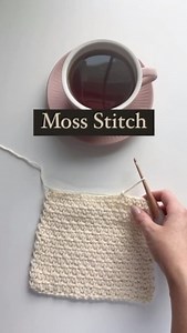 Melissa | The Moss Stitch Full Tutorial #crochet #crochetstitches #howtocrochet #beginnercrochet #crochetıdeas #crochettutorials #crochetreels... | Instagram