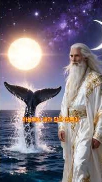 성경에서 태초에 하나님이 천지창조 역사하는 기적 같은 순간을 소통